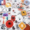 50Pcs Funny Spider Decals for Motorcycles Wolf Spider Web Stickers