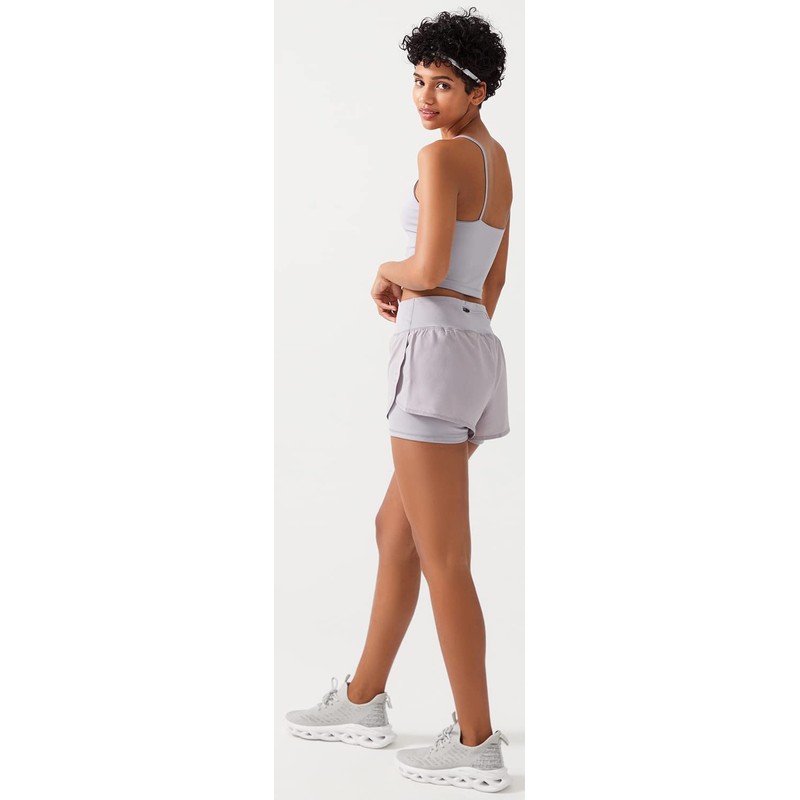 LOS OJOS Women's Tennis Shorts, gray