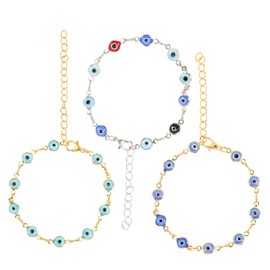COLLBATH Minimalist Evil Eye Anklet Bracelet Women's Jewelry Beaded Anklet for Occasions