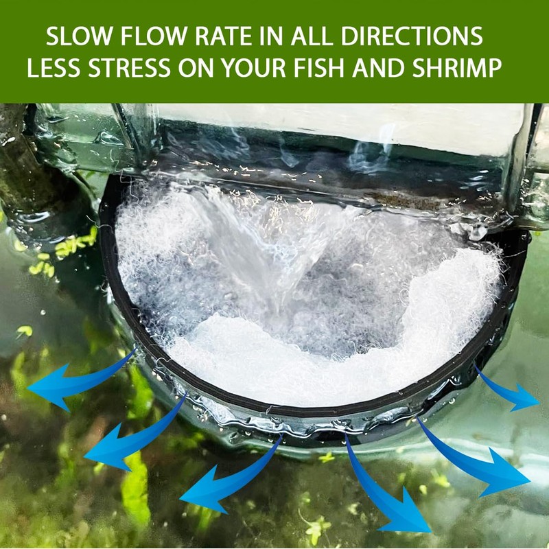 3DAquaticSolutions Aquarium Filter Baffle, Universal HOB Filter Compatible, Slow Flow