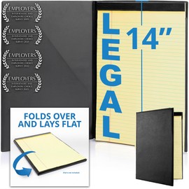 Legal Sized Portfolio, 8.5 x 14 Legal Pad Holder & Portfolio Folder, Professional Legal Size Padfolio for Attorneys, Business Meetings, and Job Interviews