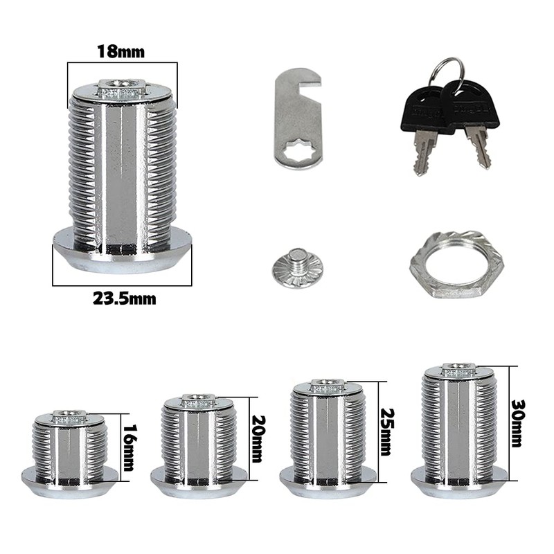 Cam Lock Lock 20mm Drawer Cabinet Door Lock Key with