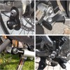Universal Bicycle Hub Hitch Adapter, Silver 3/8''x26 Axle Coupling for