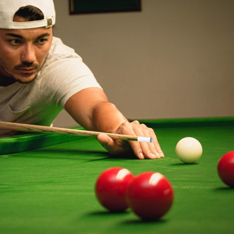 QIANCAIWANG 20 Pcs Pool Cue Tips, 4 Sizes Replacement Slip