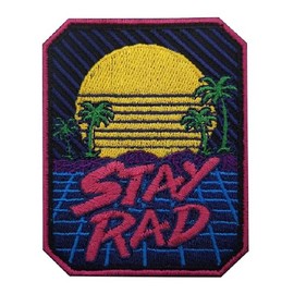 PHOENIX IKKI Travel Outdoor Climbing Camping Nature Landscape Embroidered Patch Patch Applique Velcro Compatible DIY Decoration STAY RAD