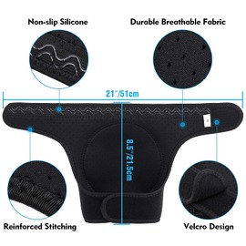 Soudittur Knee Pads Garden Knee Pads with Thick Sponge Non-Slip Knee Pads for Gardening, Cleaning, Floorwork, Car Care, Sports, 1 Pair Black
