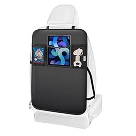 Kick Mats Back Seat Protector, 1Pc Waterproof Oxford Seat Back Protector, Car Seat Back Protector for Kids, Back of Seat Protector for Kids Feet Car Seat (1pc-3 Pockets)