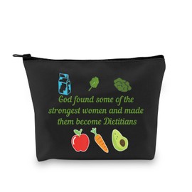 G2TUP Dietitian Thank You Gift God Found Some of The Strongest Women and Made Them Become Dietitians Makeup Bag (Dietitian Makeup Bag)