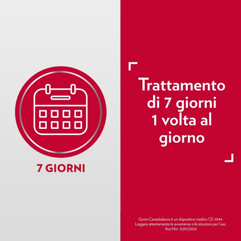 Gyno-Canesbalance Contro La Vaginosi Batterica Trattamento Gel Vaginale 7 Flaconcini