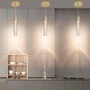 2 Pack Modern Kitchen Island Hanging Light, Gold LED Pendant