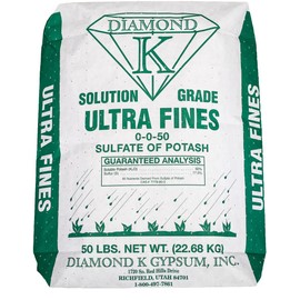 50lb Bag Organic Solution Grade Sulfate of Potassium Fertilizer Powder 0-0-50 (1 Bag)