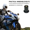JNNJ Pack of 20 Motorcycle Windscreen Nuts, M5 Rubber Well-Nuts,