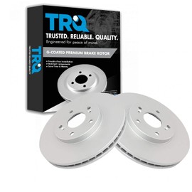 TRQ Front Brake Rotors Set Vented Premium G-Coated Compatible with 2001-2003 Acura CL 2001-2006 MDX 1999-2008 TL 2004-2014 TSX 2003-2012 Honda Accord 1999-2004 Odyssey 2003-2008 Pilot