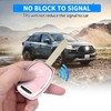 QBUC for Honda Key Fob Cover with Leather Keychain,Soft TPU