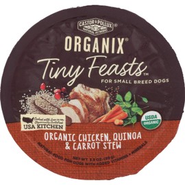 Castor & Pollux, Stew Organix Chicken Quinoa Carrot Tiny Feast Organic, 3.5 Ounce