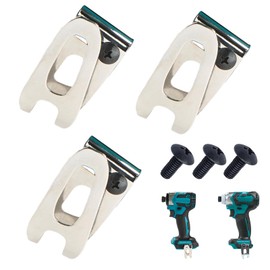 KIAPIEBIO (3+3 PCS) 346449-3 Replaces Makita Cordless Tools Belt Clip and 251314-2 Screw Kit for Belt Hooks 324705-1 346034-2 346317-0 324553-8