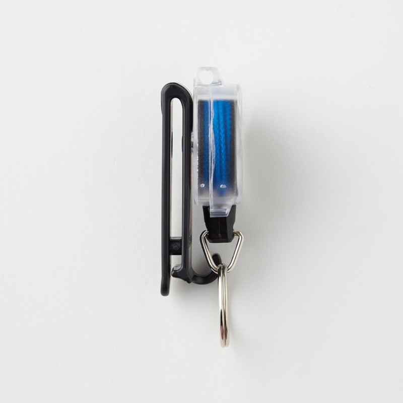 KEY-BAK Sidekick Comfort Clip Key Reel, Clear Body, 23.6 inches