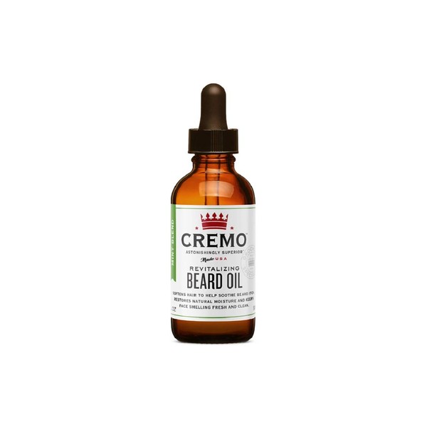 Cremo Revitalizing Beard Oil, Restores Moisture, Softens and Reduces Beard Itch for Facial Hair of All Lengths, Mint Blend, Tea Tree Mint, 1 Fl Oz