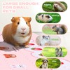 4 Pcs Guinea Pig Cage Liner, Washable Guinea Pig Bedding,Reusable