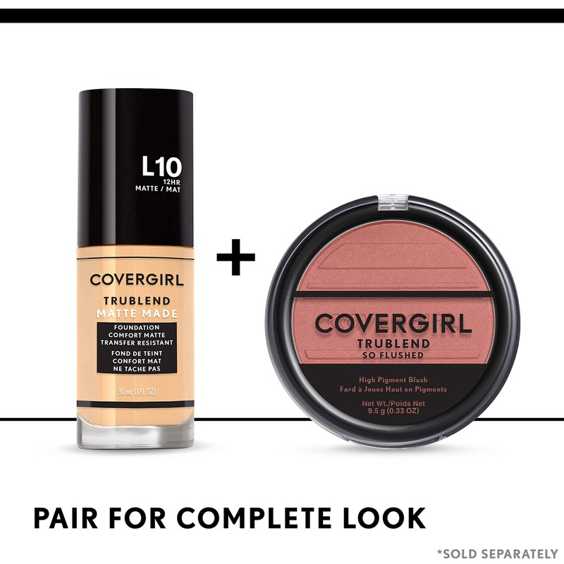 COVERGIRL Trublend So Flushed High Pigment Blush, Love Me, 0.33