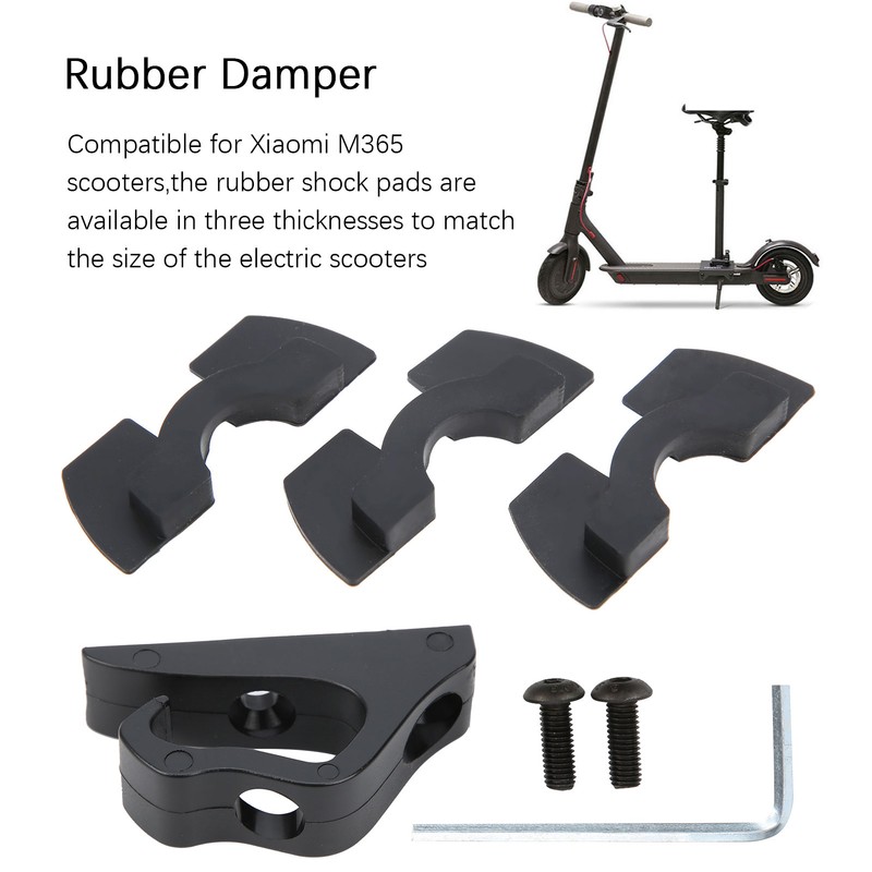 Universal Electric Scooter Damper Accessories Set with Hook ABS Rubber