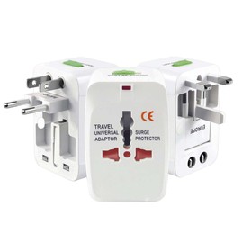 Archy Convertidor Adaptador de Enchufe Europeo Cargador Internacional para Viaje Adaptador Universal Todo en Uno Múltiples Conexiones Viajes Travel Americano Japon China Canadá USA EU UK AU (XO8101)