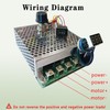 NEWNEWLIU 12V/24V/36V/48V/60A PWM DC Motor Speed Controller
