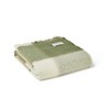 Tweedmill Lifestyle Block Check Throw/Blanket 100% Pure New Wool Olive