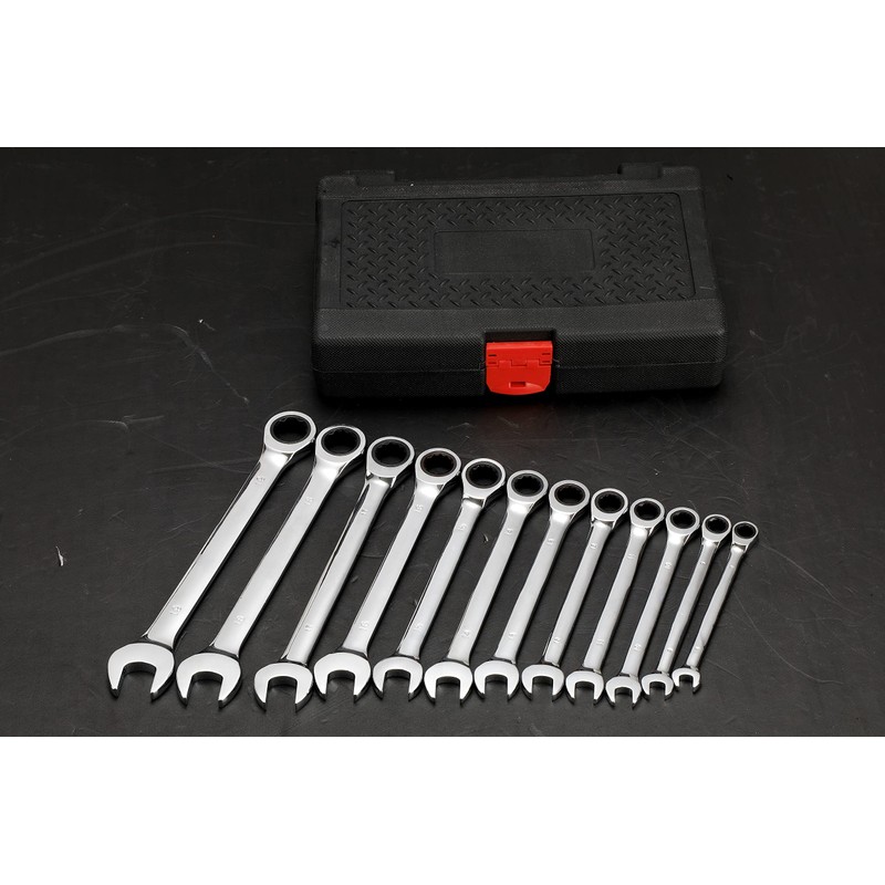 FLZOSPER 12mm Metric Ratchet Wrench,Box End Head 72-Tooth Ratcheting Combination