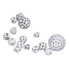 15pcs Complete Polyhedral Dice Set Acrylic D3 to D100 Spherical