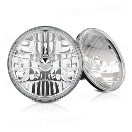 CHUSYYRAY DOT For Chevy 3100 Truck 1958 1959 4PCS 5.75" Round LED Headlights High Low Beam