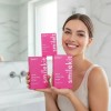 42 Piezas Tiras Blanqueadoras De Dientes Rojas - Sesión Sin