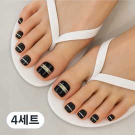 Item Shop Summer Nail Art Pedicure Sticker Set, 4 Pieces, HL-001 Princess / 잇템샵 여름 네일아트 페디큐어 스티커 세트, 4개, HL-001 프린세스