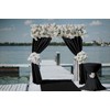 Joydeco Black Backdrop Curtains for Parties, 10x10 Wrinkle Free Black