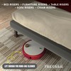 FASONLA Bed Risers (Set of 4) - Oak Solid Wood