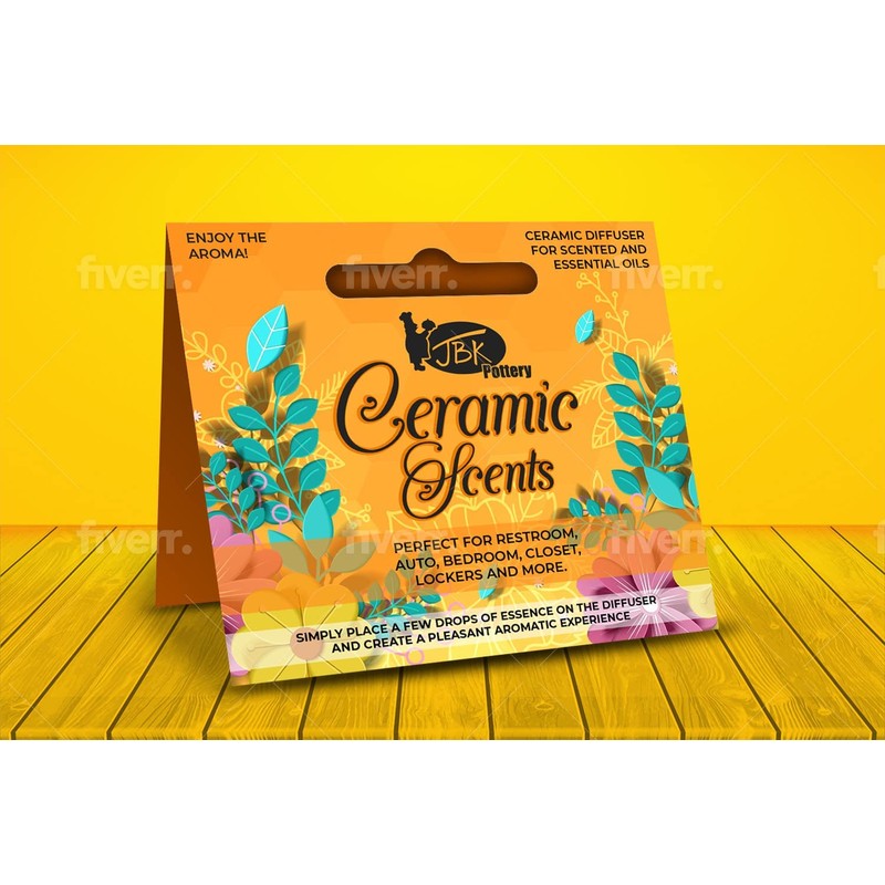 JBK Pottery Ceramic Clay Diffuser – Passive Aromatherapy Oil Diffuser