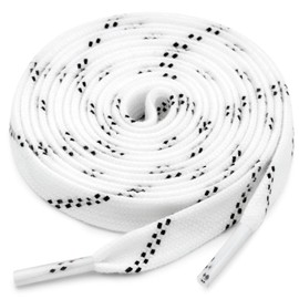 YJRVFINE Flat Roller Skates Laces: 2/5" Wide White 96 Inch Roller Skate Shoelaces - 2 Pair