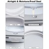 Collapsible Wood Pellet Storage Containers 25 Lbs with Rolling Casters