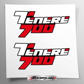 Sticker Kit Compatible with Tenere 700 XTZ700 2020 2021 2022 2023 2024 | Vinyl Sticker Easy to Apply UV Printing | Logo Lettering | Stickersland® (Red)