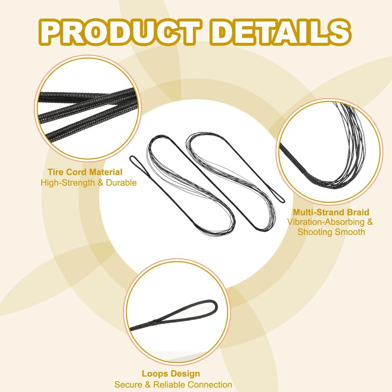 PATIKIL 51 Inch Bow String Replacement, Archery Bowstrings Accessories 12