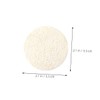 FRCOLOR 15pcs Natural Loofah Face Exfoliating Scrubber Pads Control Suitable