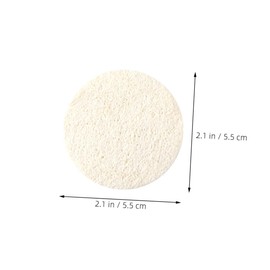 FRCOLOR 15pcs Natural Loofah Face Exfoliating Scrubber Pads Control Suitable for Sensitive Skin Travel Home Use