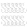 HARFINGTON 36pcs S Hooks 2.4" Metal Hanging S Shaped Hooks