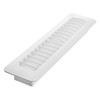 Imperial RG1449 Louvered Plastic Floor Register, 2.25x12 Inch, White