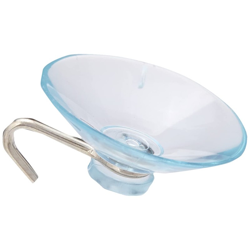 Merriway® BH00023 (20 Pcs) Clear Plastic Suction Hook, 25 mm