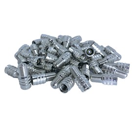 Haltec Pack of 50 Double Seal Inflate Through Valve caps for Truck, RV and Semi Truck Applications.