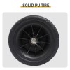 "Dark Green Four Wheel Iron Pipe Truck for Garden Hoses
