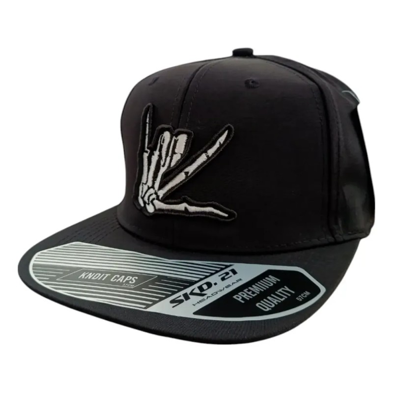 Gorra Plana Aczino Batallas Negro Ajustable