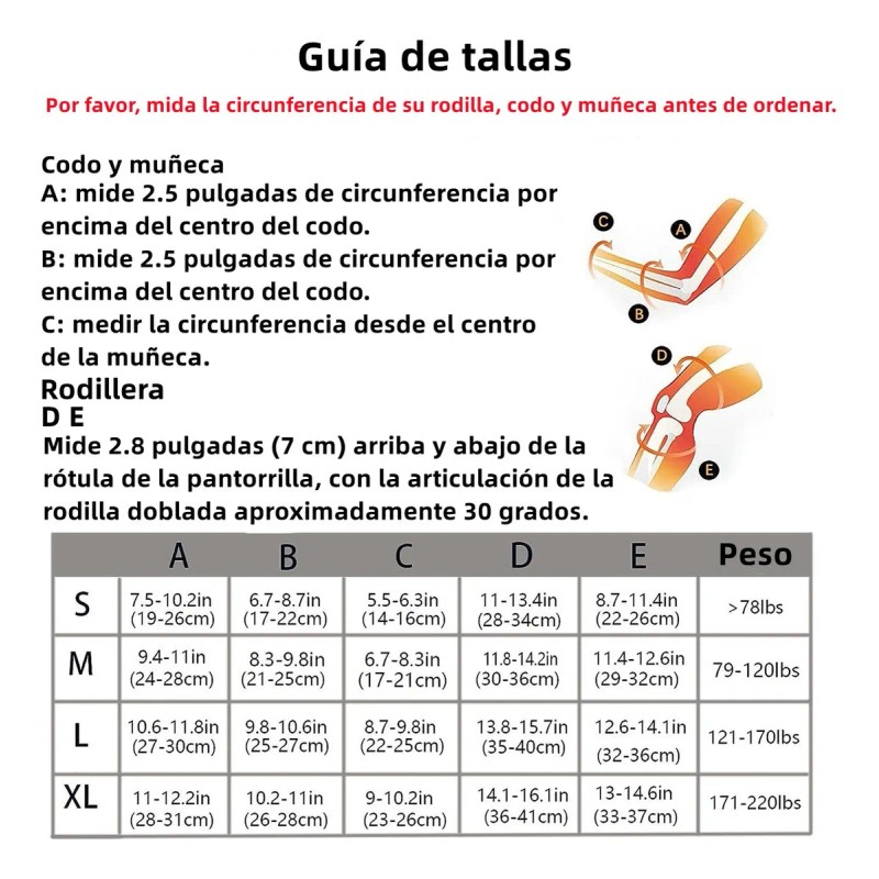 Coderas Rodilleras Protección Patinaje Muñeca Ajustable,7pcs