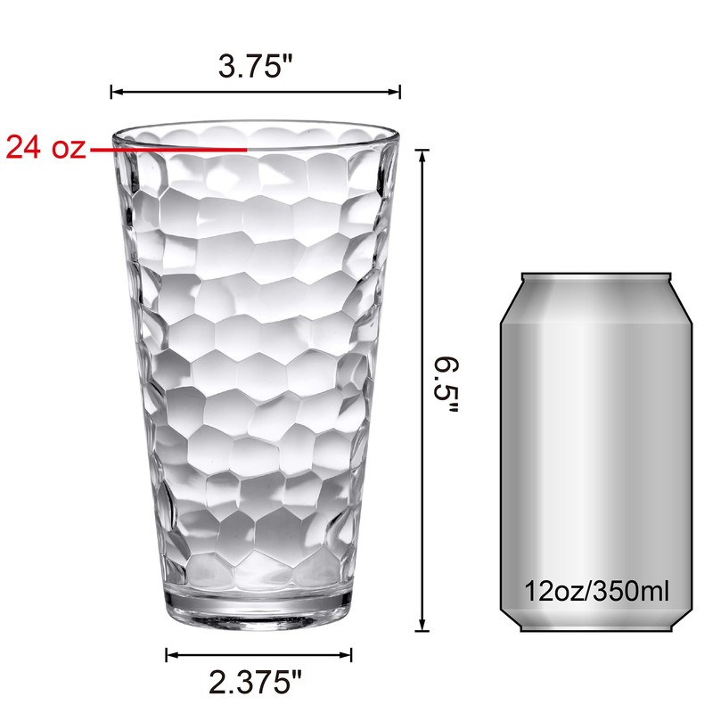 Amazing Abby - Iceberg - 24-Ounce Plastic Tumblers (Set of